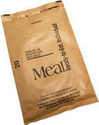 Photo of millitary meals ready to eat (MRE)
