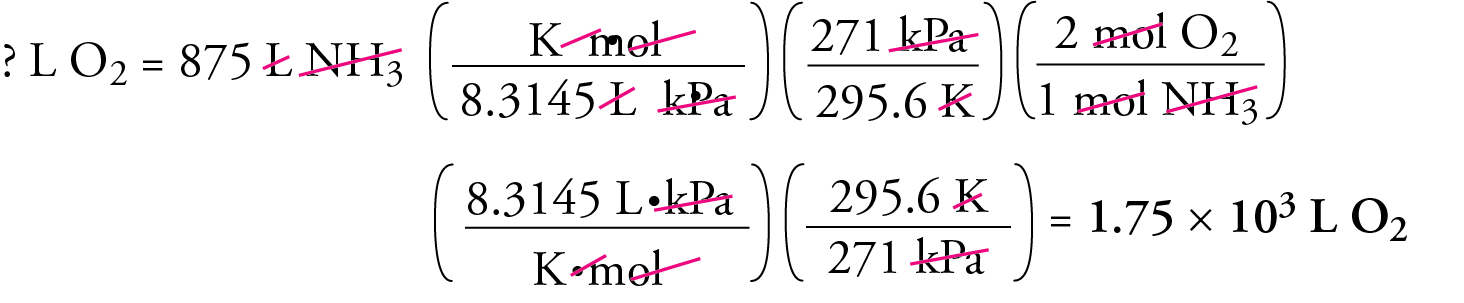 Image showing another approach to the unit analysis for the solution to the example