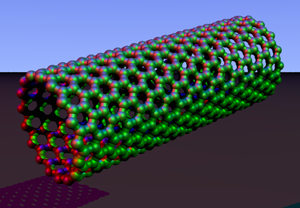 Image of a fullerene tube