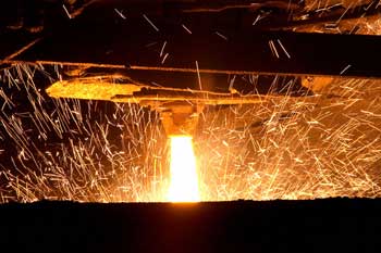 Photo of melting iron